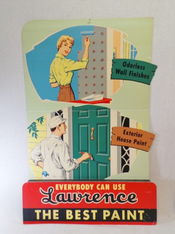 Lawrence Paint Cardboard Advertising Display Sign