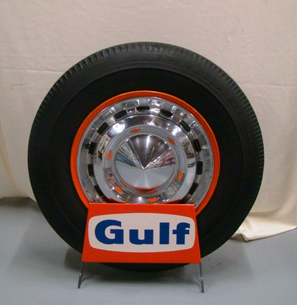 Gulf Tire Sign Stand and Tire Service Station