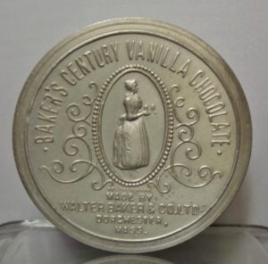 Bakers Chocolate Cocoa Tin Round