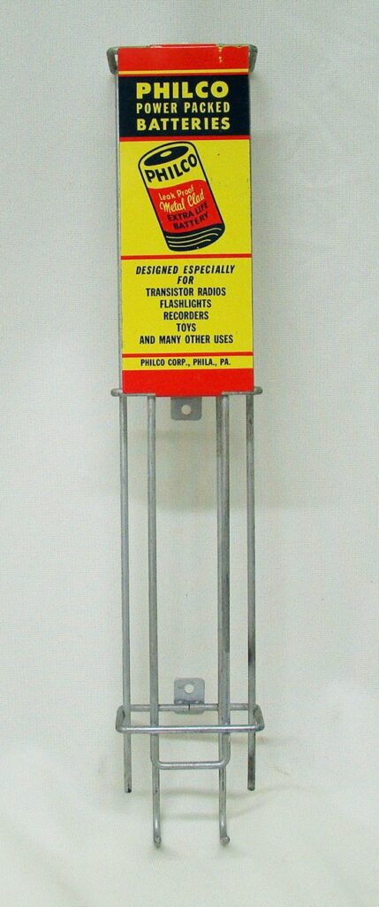 Philco Battery Hanging Rack Dispenser