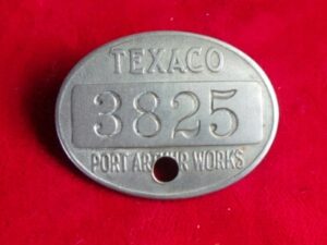 Texaco Employee Pin Port Arthur Works