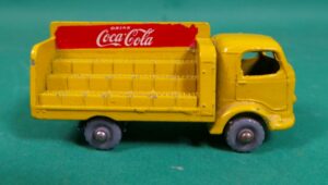 Matchbox Coca Cola toy truck gray wheel
