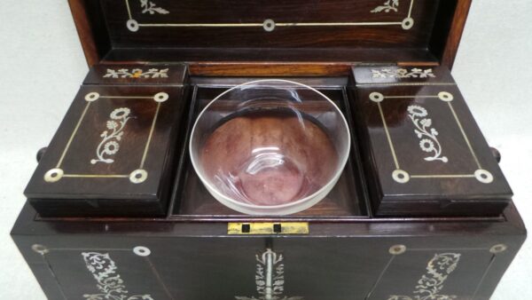 Tea Caddy Sarcophagus English Rosewood - Image 2