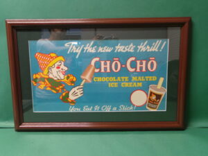 Ice Cream Sign Cho Cho Chocolate Malted Clown