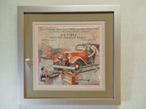 US Tire Advertising Puzzle Framed