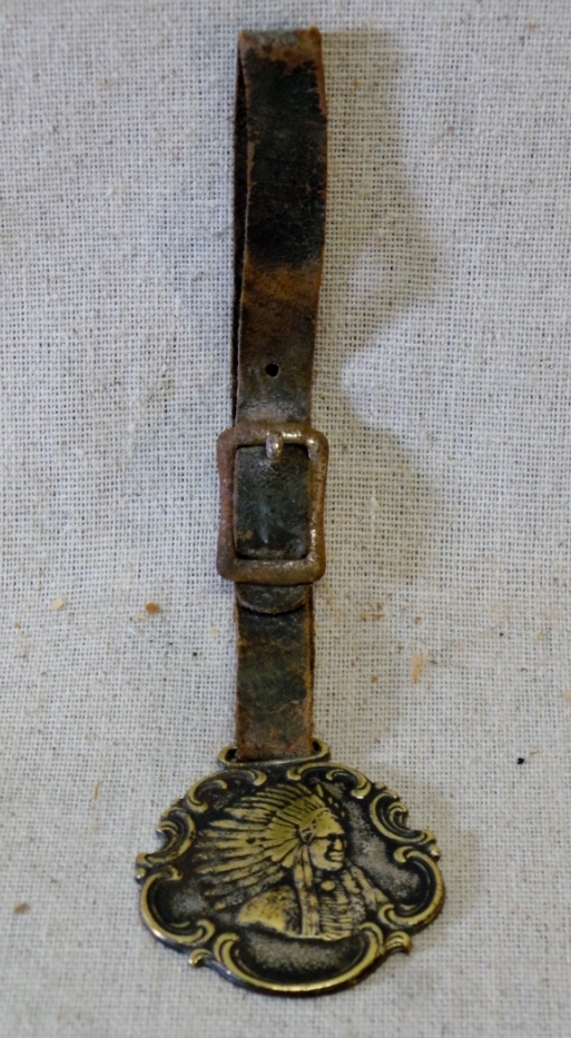 Walla Walla Gum Brass Watch Fob with Strap