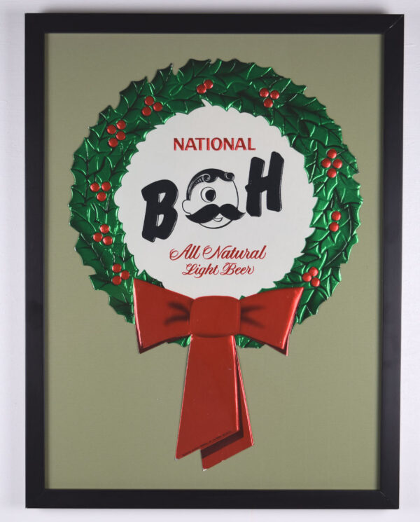 National Bohemian Beer Christmas Sign