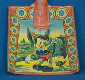 Pinocchio Disney Tin Sand Shovel 1940