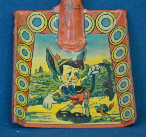 Pinocchio Disney Tin Sand Shovel 1940
