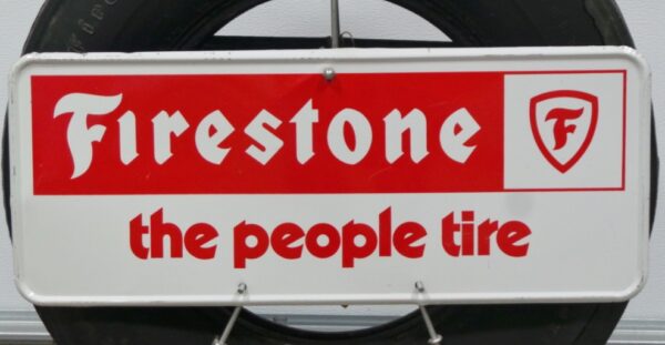 Firestone Tire Display With Original Tire - Image 2