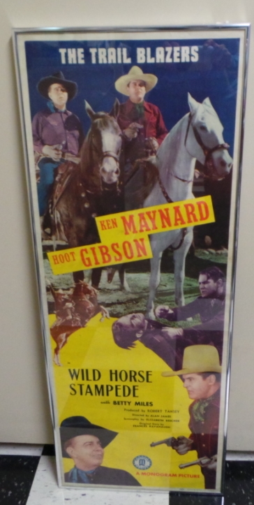 Cowboy Movie Poster Wild Horse Stampede