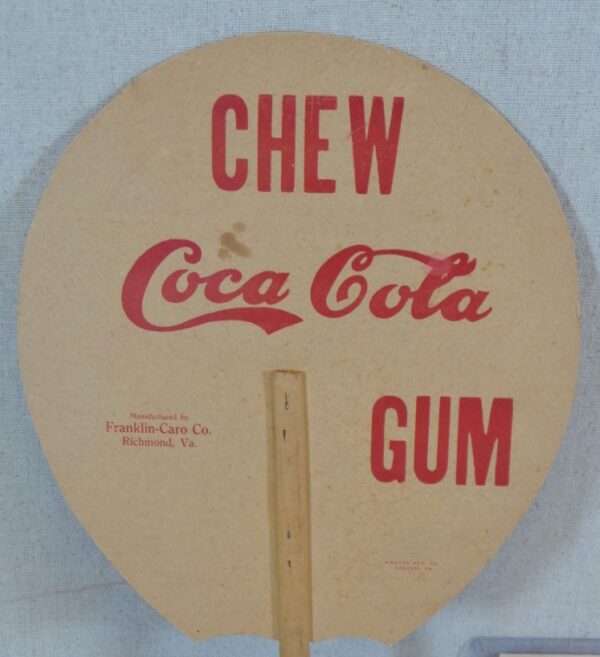 Coca Cola Pepsin Gum Paper Fan & Postcard Richmond VA - Image 7