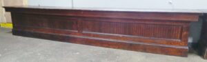 Country Store Oak Top Counter with Pine Trim Wainscoating
