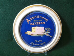 Abbottmaid Ice Cream Commemorative Sixty Anniversary Plate