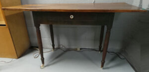 Pine Country Store or Farm Table with Turned Legs