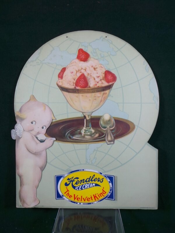 Hendlers Ice Cream Diecut Easel Back Lithograph Cardboard
