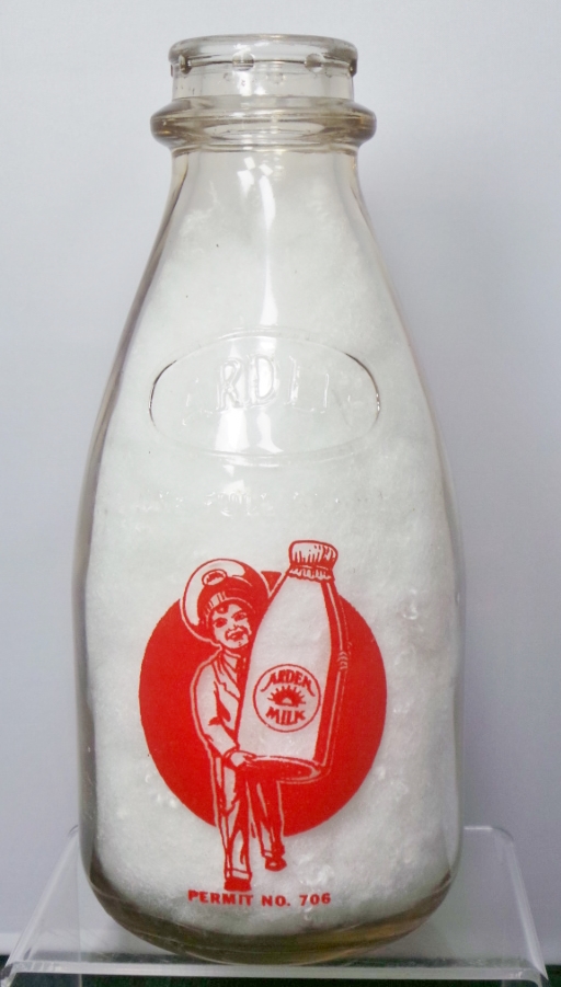 Arden Quart Milk Bottle Wartime Meal Planning Arden Dairy