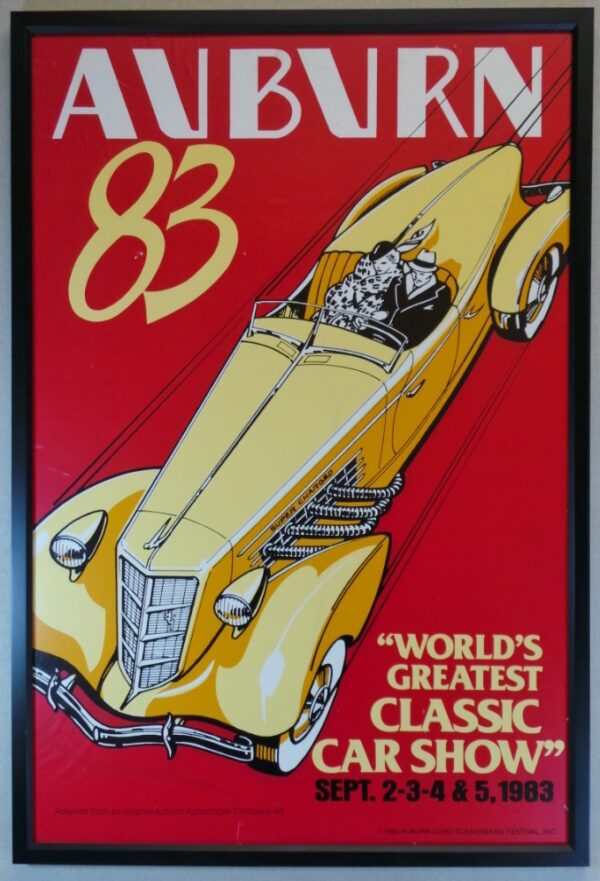 Auburn Cord Classic Car Festival Poster 1983