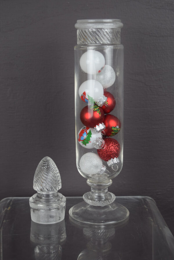 10 Inch Apothcary Drug Store Columbia Cylinder Candy Jar - Image 5