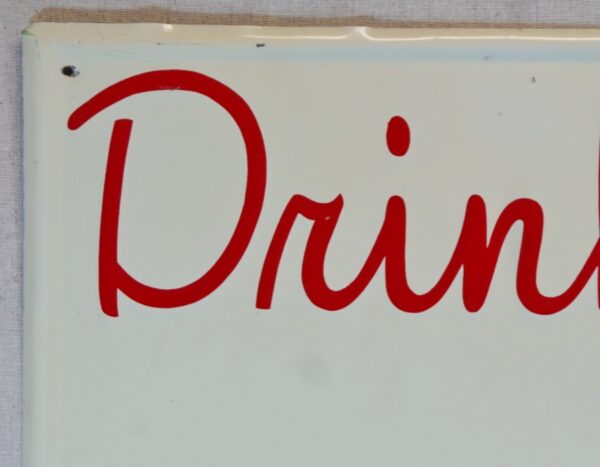1960's Drink Bubble Up Lemon Lime Soda Embossed Sign - Image 4