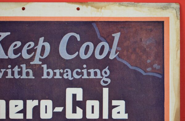 1920's Chero-Cola Soda Beach Theme Hanging Paper Ad Swimsuit - Image 9