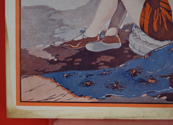 1920's Chero-Cola Soda Beach Theme Hanging Paper Ad Swimsuit - Image 11