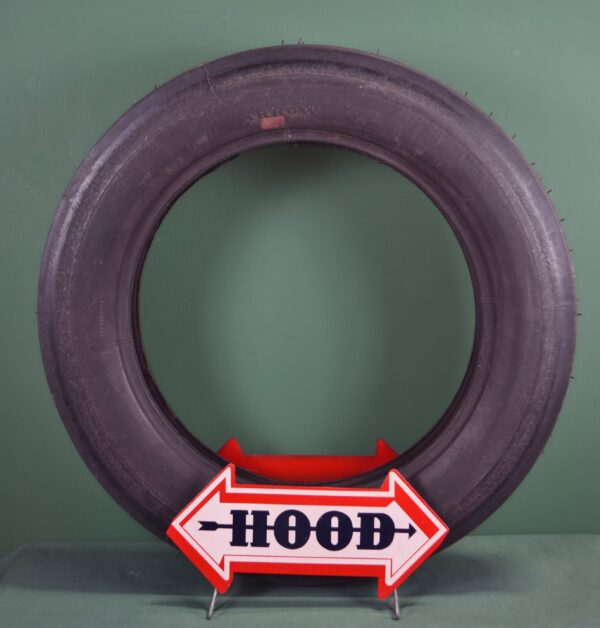 Hood Tire Arrow Tire Stand Display with Tire Complete Rare