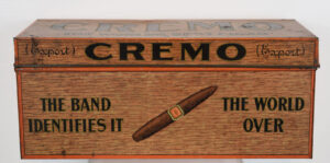 Cremo Cigars Tobacco Store Counter Display Metal Humidor