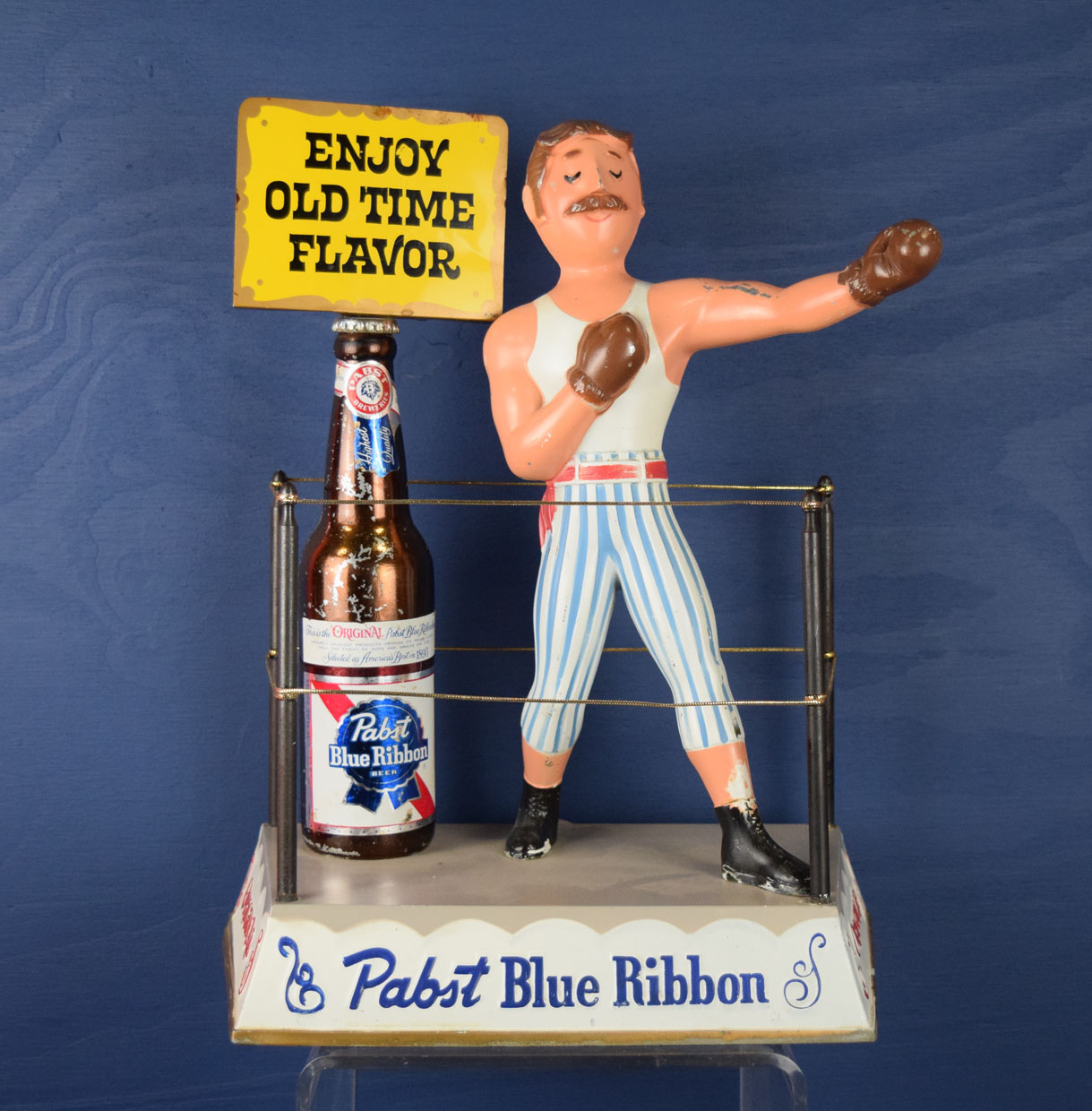 Pabst Blue Ribbon Boxer Bar Back Enjoy Old Time Flavor