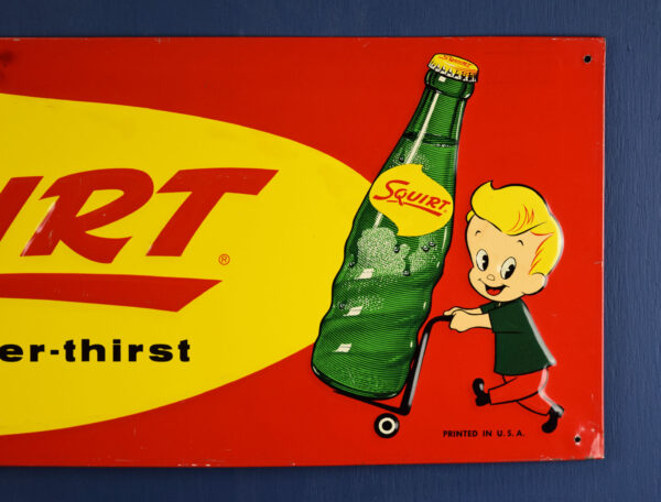 Very Rare Switch To Squirt Embossed Tin Sign Nice Piece - Image 4