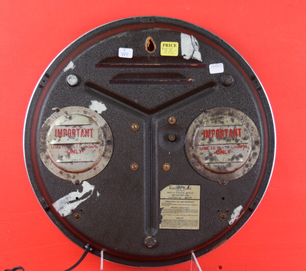 Calvert Whiskey Round Bubble Face Telechron Light Up Clock - Image 8