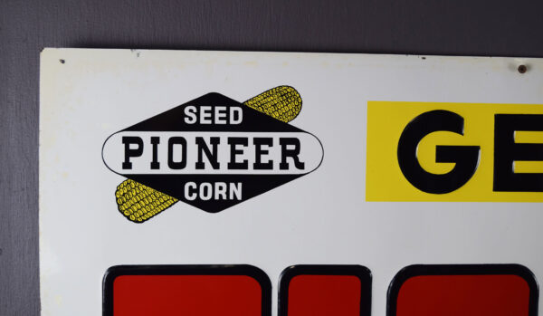 Get Your Pioneer Hybrid Seed Corn Here Embossed Tin Sign - Image 2