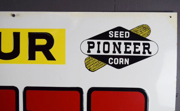 Get Your Pioneer Hybrid Seed Corn Here Embossed Tin Sign - Image 4