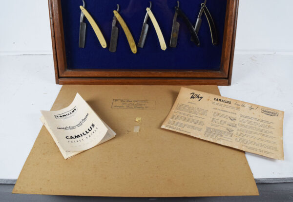 Camillus Pocket Knife Glass Front Wooden Display Case - Image 5