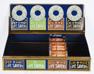 Life Savers Candy Breath Mints Metal Store Display Lifesaver