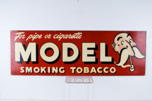 Model Smoking Tobacco For Pipe or Cigarette Metal Sign