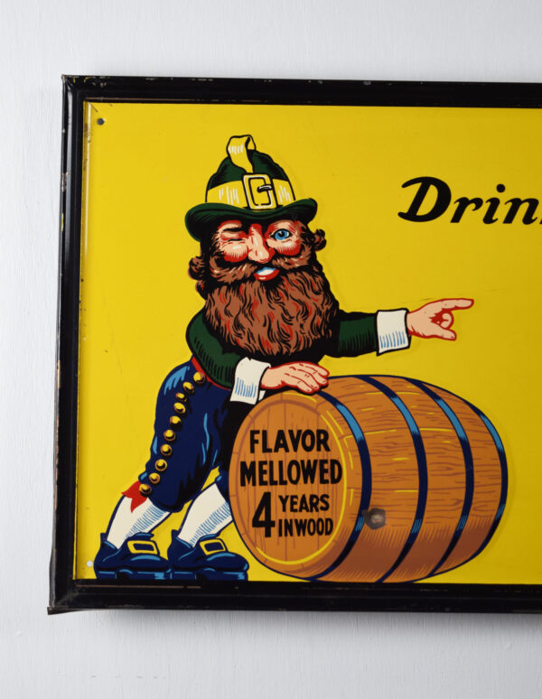 Rare Size Vernors Ginger Ale Embossed Horizontal Framed Sign - Image 2