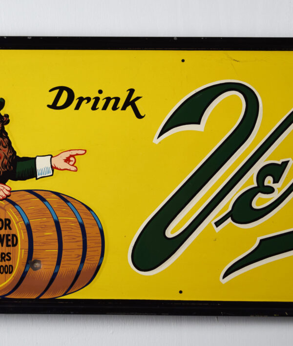 Rare Size Vernors Ginger Ale Embossed Horizontal Framed Sign - Image 3
