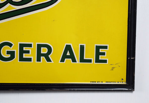Rare Size Vernors Ginger Ale Embossed Horizontal Framed Sign - Image 11