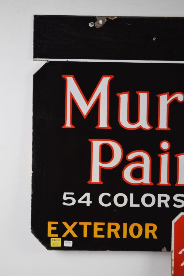 Murphy Paints 8 Color Die Cut Double Sided Porcelain Sign - Image 2
