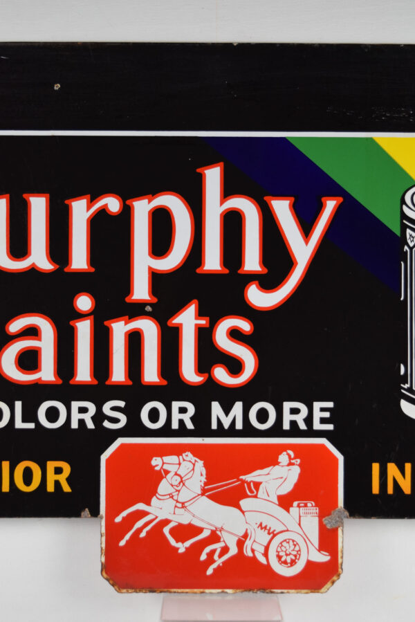 Murphy Paints 8 Color Die Cut Double Sided Porcelain Sign - Image 3