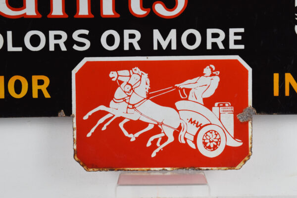 Murphy Paints 8 Color Die Cut Double Sided Porcelain Sign - Image 4