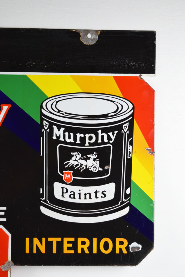 Murphy Paints 8 Color Die Cut Double Sided Porcelain Sign - Image 5