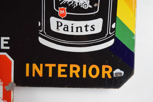 Murphy Paints 8 Color Die Cut Double Sided Porcelain Sign - Image 8