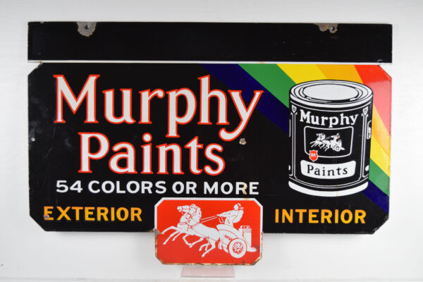 Murphy Paints 8 Color Die Cut Double Sided Porcelain Sign - Image 10