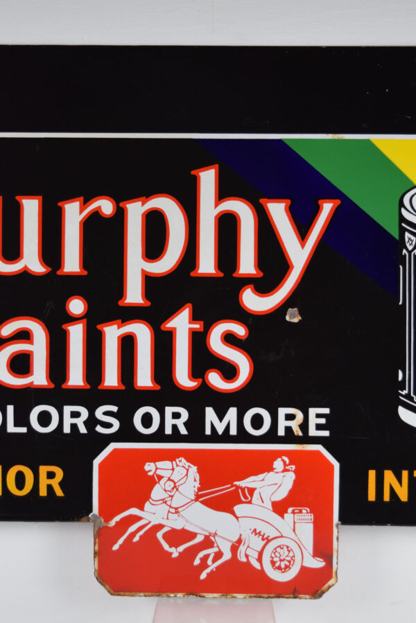Murphy Paints 8 Color Die Cut Double Sided Porcelain Sign - Image 12