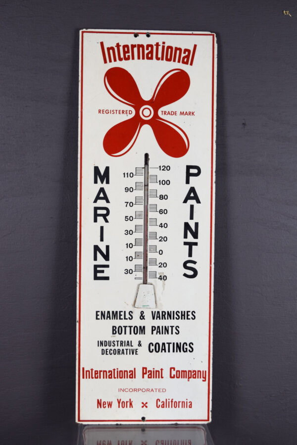 International Paint Company Marine Paints Thermometer
