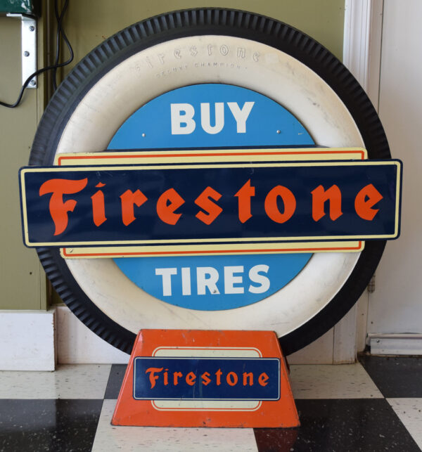 Firestone Tire Display Complete With Tire And Insert