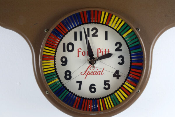 Fort Pitt  Beer Light Up Spinning Neon Clock - Image 5