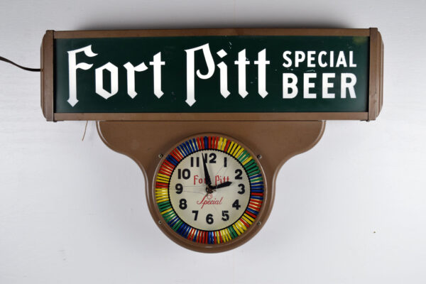 Fort Pitt  Beer Light Up Spinning Neon Clock - Image 6